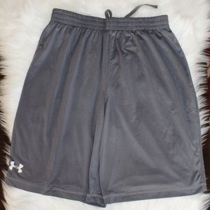 Under Armour,  gray Loose heatGear shorts Youth XL